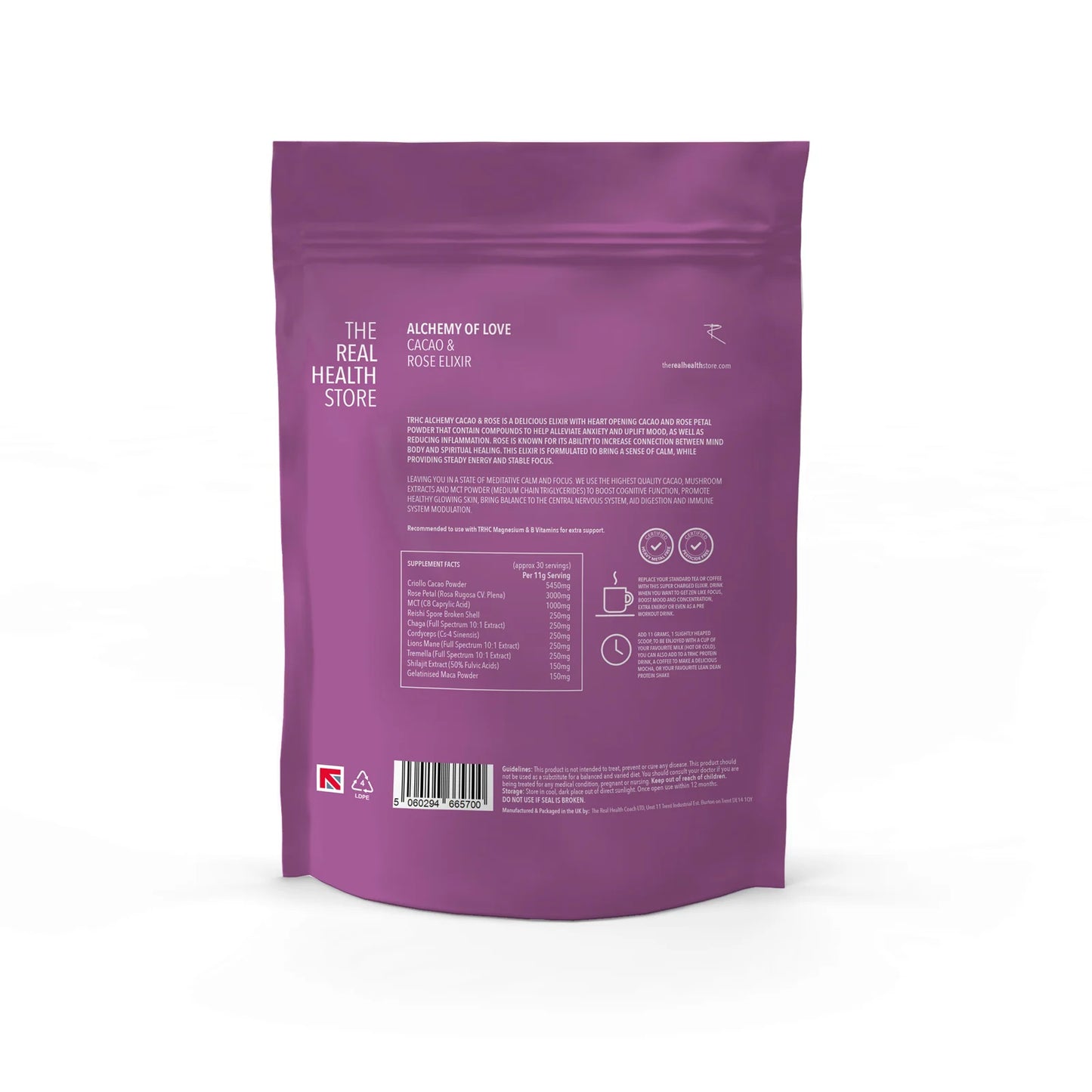 Alchemy Cacao & Rose Elixir - 330grams