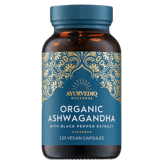 Organic Ashwagandha & Black Pepper Extract Caps - 120's