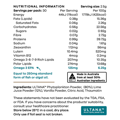 Phytoplankton Pulver 60g Omega &amp; Multi