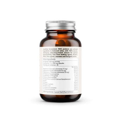 Magnesium- und methyliertes B-Vitamin-Komplex-Formel (90 Kapseln)