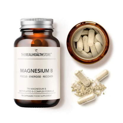 Magnesium- und methyliertes B-Vitamin-Komplex-Formel (90 Kapseln)
